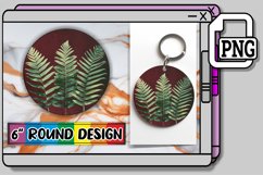 Vibrant Floral Keychain &amp; Car Coaster Sublimation Selection Product Image 1