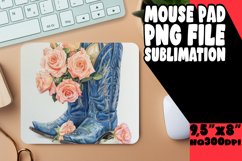 Elegant Floral Mousepad Sublimation PNG Product Image 1