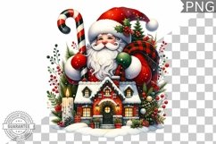 Christmas Santa Sublimation - Clipart PNG Design Product Image 1
