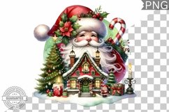 Christmas Santa Sublimation - Clipart PNG Design Product Image 1