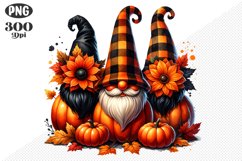 Halloween Gnomes Sublimation - Clipart PNG Design Product Image 1