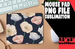 Cheerful Desk Pad Sublimation Ideas, Flower Pattern Product Image 1