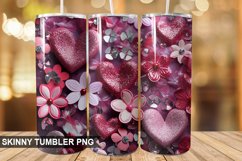 3D Valentine&#039;s Day Tumbler Design | Sublimation Wrap 20 Oz Product Image 1