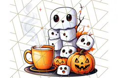 Monster Café Halloween PNG Clipart, Coffee Holiday Clip Art Product Image 4