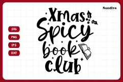 Christmas Bookish Quote SVG | Xmas Spicy Book Club Product Image 3