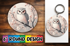 Luminous Round Ornaments Sublimation, Birds Product Image 1