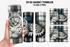 Tiger Skinny Tumbler 20oz Wrap Design, Animal Tumbler Wrap Product Image 1