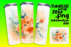 Colorful Flower Design 20oz Teardrop Earrings PNG Product Image 1