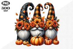 Halloween Gnomes Sublimation - Clipart PNG Design Product Image 1