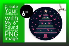 Elegant Round Design PNG Coaster , Holiday Product Image 1