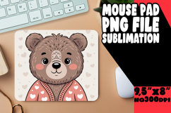 UNIQUE desk MAT Playful PNG, Valenines Animals Product Image 1