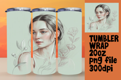 SOPHISTICATED 20oz Tumbler Template , Beauty Woman Product Image 1