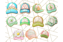 Baseball Cap Cookie Clipart PNG, Fun Hats in Cute Styles Png Product Image 4