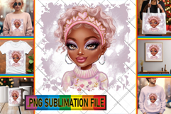 LUMINOUS TOTE BAG Gift Ideas, Afro Girl Product Image 1