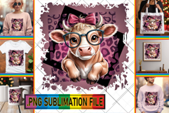 Fun TSHIRT Magic PNG, Cute Cow Product Image 1