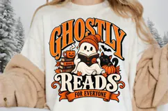 Ghostly Reads for Everyone PNG, Halloween Book Lover Product Image 2