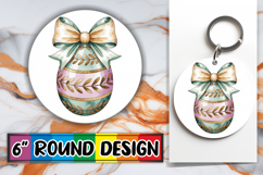 Bright Ornaments Circle Sublimation, Easter Egg Product Image 1