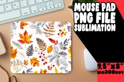 Cozy Autumn Pattern Mouse Pad for Sublimation Product Image 1