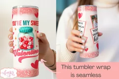 Valentines day photo tumbler wrap PNG template Product Image 3