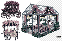 Goth Wedding Night Clipart Product Image 1