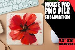 Whimsical Blooms: Sublimation Mouse Pad Designs Design PNG Product Image 1