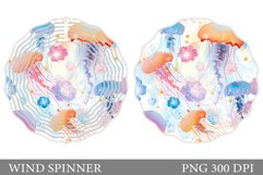 Jellyfish Wind Spinner Sublimation. Jellyfish Sublimation Product Image 1