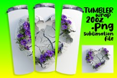 Vibrant Valentine&#039;s 3D Tumbler Product Image 1