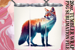 Vibrant Thoughts 20oz tumbler wrap, Animals Art Product Image 1