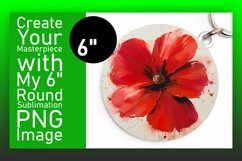 Springtime Charm: 3D Floral Round Designs PNG Product Image 1