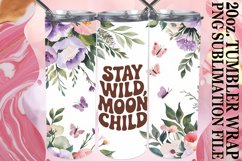 Cheerful Days 20oz tumbler wrap, Flower Quote Product Image 1