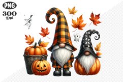 Halloween Gnomes Sublimation - Clipart PNG Design Product Image 1