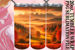 Sweet Memories 20oz tumbler wrap, Autumn Product Image 1