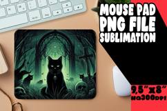 Playful Mouse Mat Sublimation PNG, Horror Halloween Product Image 1