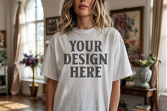 Comfort Colors 1717 White T-Shirt Mockup Product Image 1