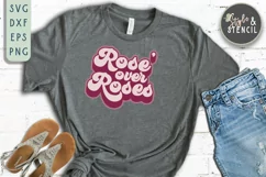 Valentine Rose Over Roses Retro SVG - PNG, DXF, EPS, SVG Product Image 1