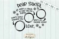 Dear Santa Christmas Eve Plate - Milk Cookies - SVG File Product Image 2