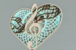 Music laser cut file - dedicated to the Love of Music Product Image 5