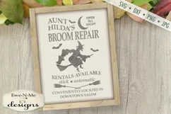 Hilda's Broom Repair Witch Halloween SVG DXF Files Product Image 1