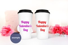 2 Travel Mugs mockup Valentine's Day PSD & JPG Full Wrap Product Image 3
