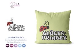 Marienkäfer Glücksbringer SVG | Viel Glück SVG Product Image 1