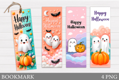 Cute Ghost Bookmark. Halloween Bookmark Sublimation Product Image 1