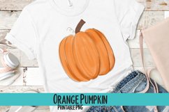Orange Pumpkin Sublimation PNG Product Image 1