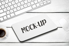 Mouse Pad Mockup | Office Desk Round Mouse pad Mock up Product Image 5