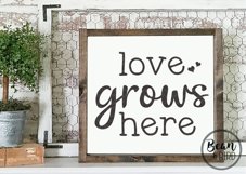 Love Grows Here Spring Svg File Product Image 3