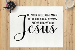 Show the World Jesus Christian Wall Print Pillow SVG DXF PNG Product Image 2