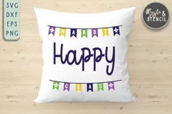 Mardi Gras Banner SVG - PNG, DXF, SVG, EPS, Cut File Product Image 4