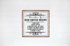 Farmhouse Sign SVG - Mom's Iced Coffee Recipe Product Image 1
