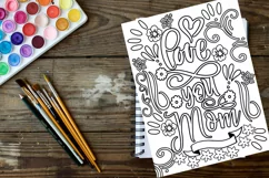 Mother's Day Coloring Pages I Mom Coloring Pages Product Image 2