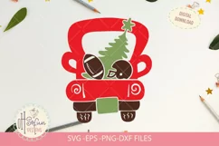 Christmas truck football, Christmas SVG Product Image 1