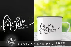 Forgive | Christian SVG | Bible verse SVG Cut File Product Image 2